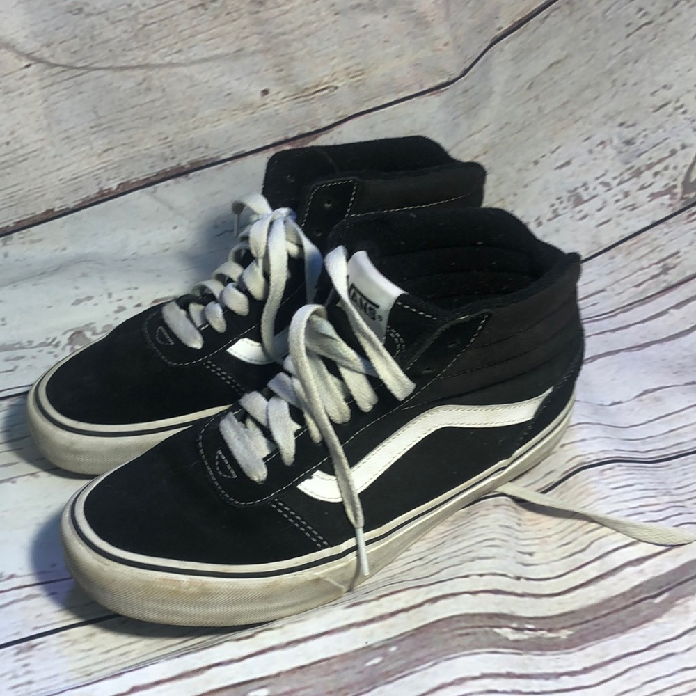 Vans High Black and White